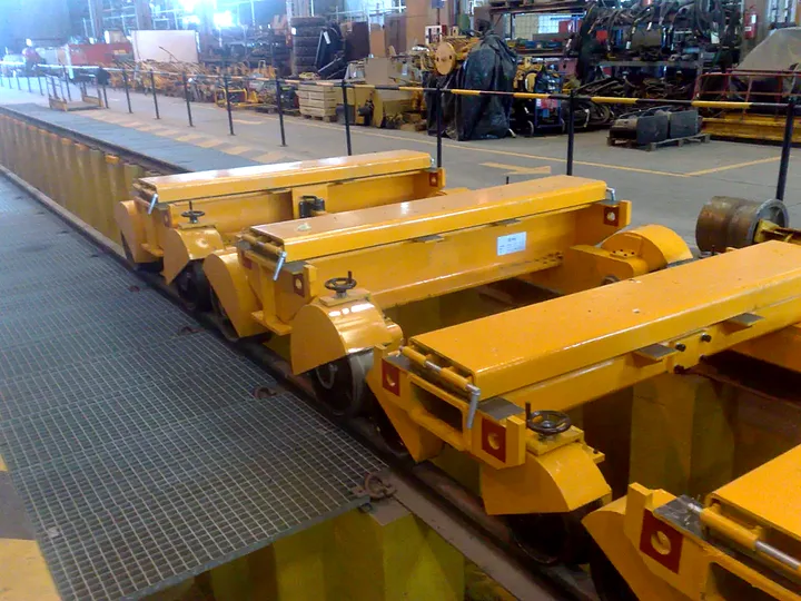 Utillaje ferroviario para foso de mantenimiento